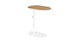 Portima Oak Adjustable Side Table - Gallery View 2 of 11.