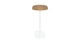 Portima Oak Adjustable Side Table - Gallery View 3 of 11.