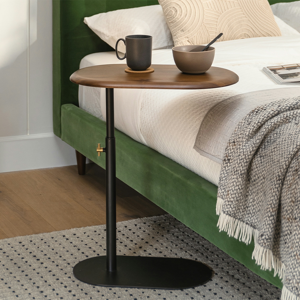 Portima Walnut C Side Table