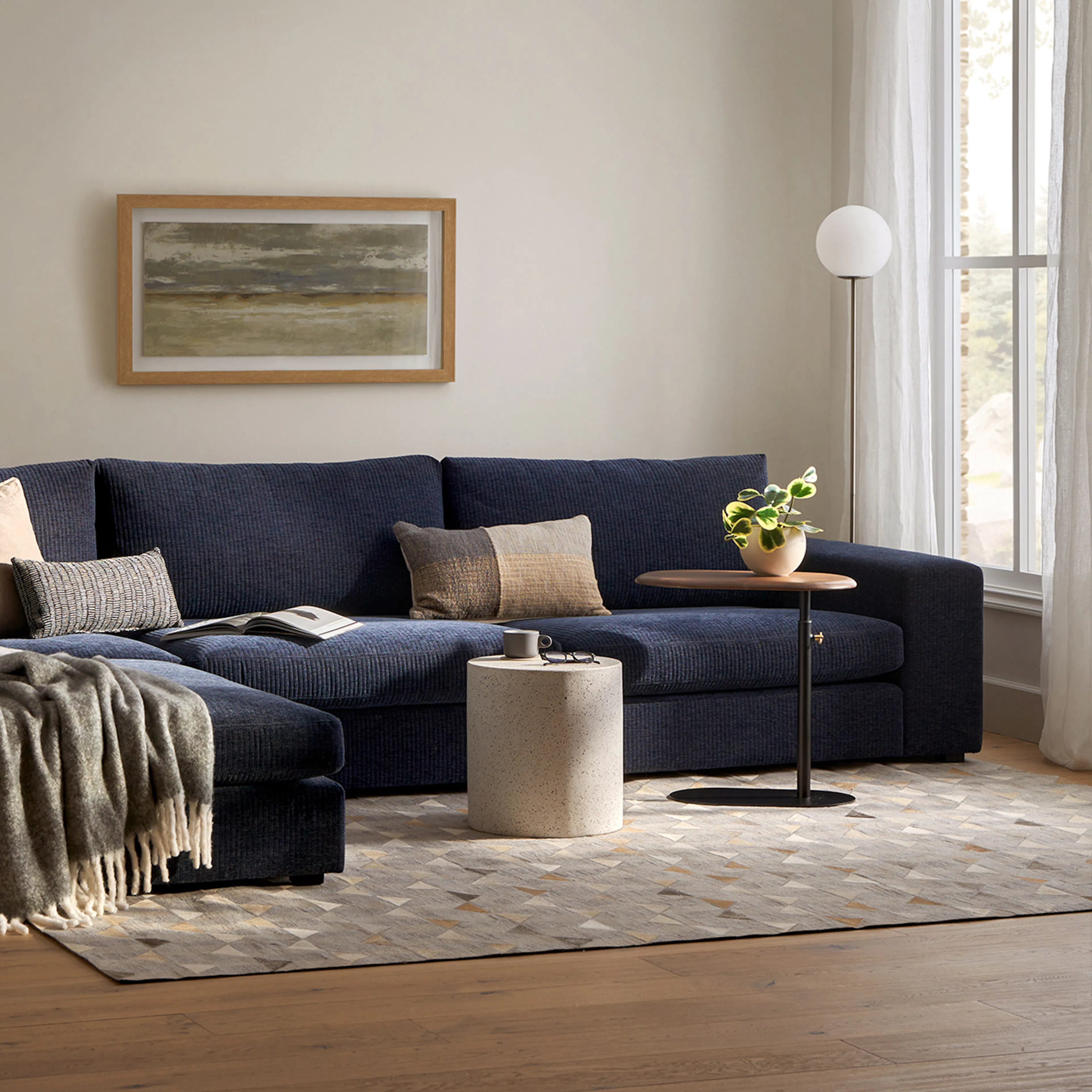 Portima C Side Table - Walnut