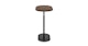 Portima Walnut Adjustable Side Table - Gallery View 3 of 11.