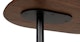 Portima Walnut Adjustable Side Table - Gallery View 8 of 11.