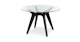 Tafulo Black Round Dining Table - Gallery View 4 of 11.