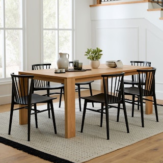 Dako 76.75" Dining Table - Warm Oak