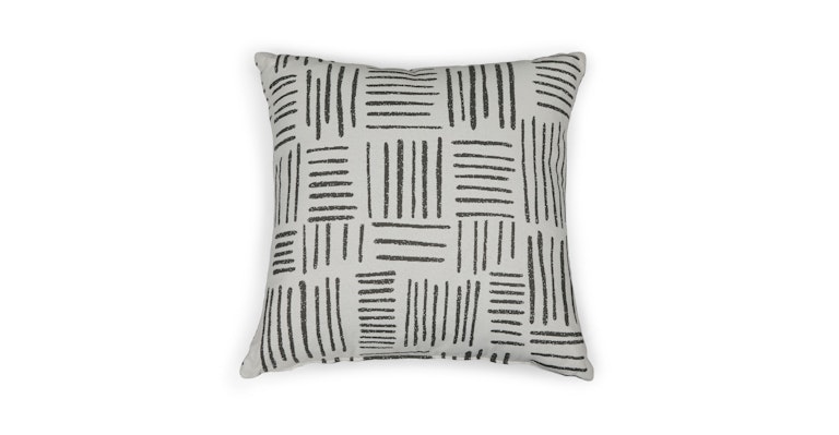 Rooth Jacquard Gray Pillow - Primary View 1 of 11 (Open Fullscreen View).