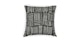 Rooth Jacquard Gray Outdoor Pillow - Gallery View 3 of 11.
