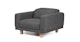 Teybar Carbon Gray Lounge Chair - Gallery View 3 of 12.