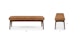 Chantel Toscana Tan 56" Bench - Gallery View 8 of 8.