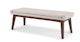 Chantel Antique Ivory 56" Bench - Gallery View 3 of 8.