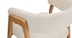 Josra Ivory Bouclé Oak Dining Chair - Gallery View 8 of 12.