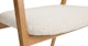Josra Ivory Bouclé Oak Dining Chair - Gallery View 7 of 10.