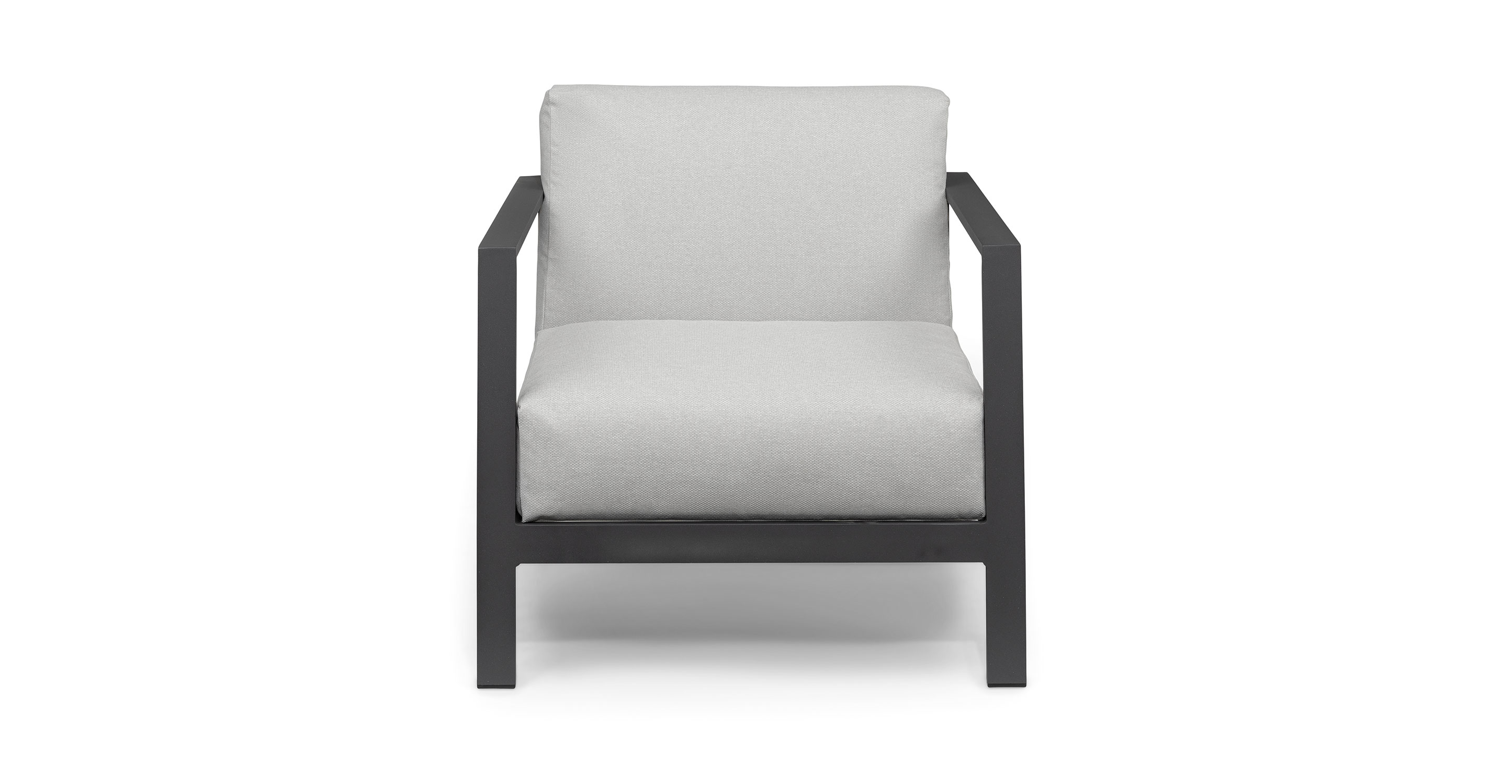 Grand Geniet vertraging Burkel Cloudy Gray Fabric Outdoor Lounge Chair | Article