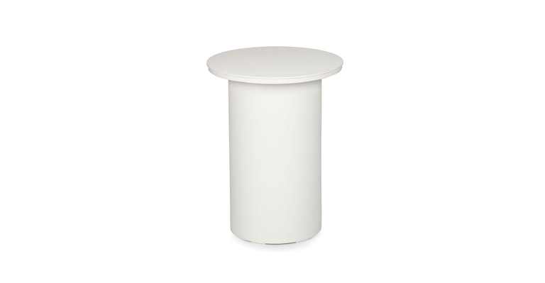 Vardo Oyster White Side Table - Primary View 1 of 7 (Open Fullscreen View).
