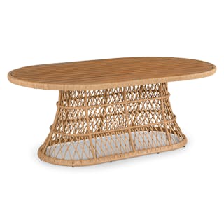 Calliope 78.75" Outdoor Dining Table - Wicker