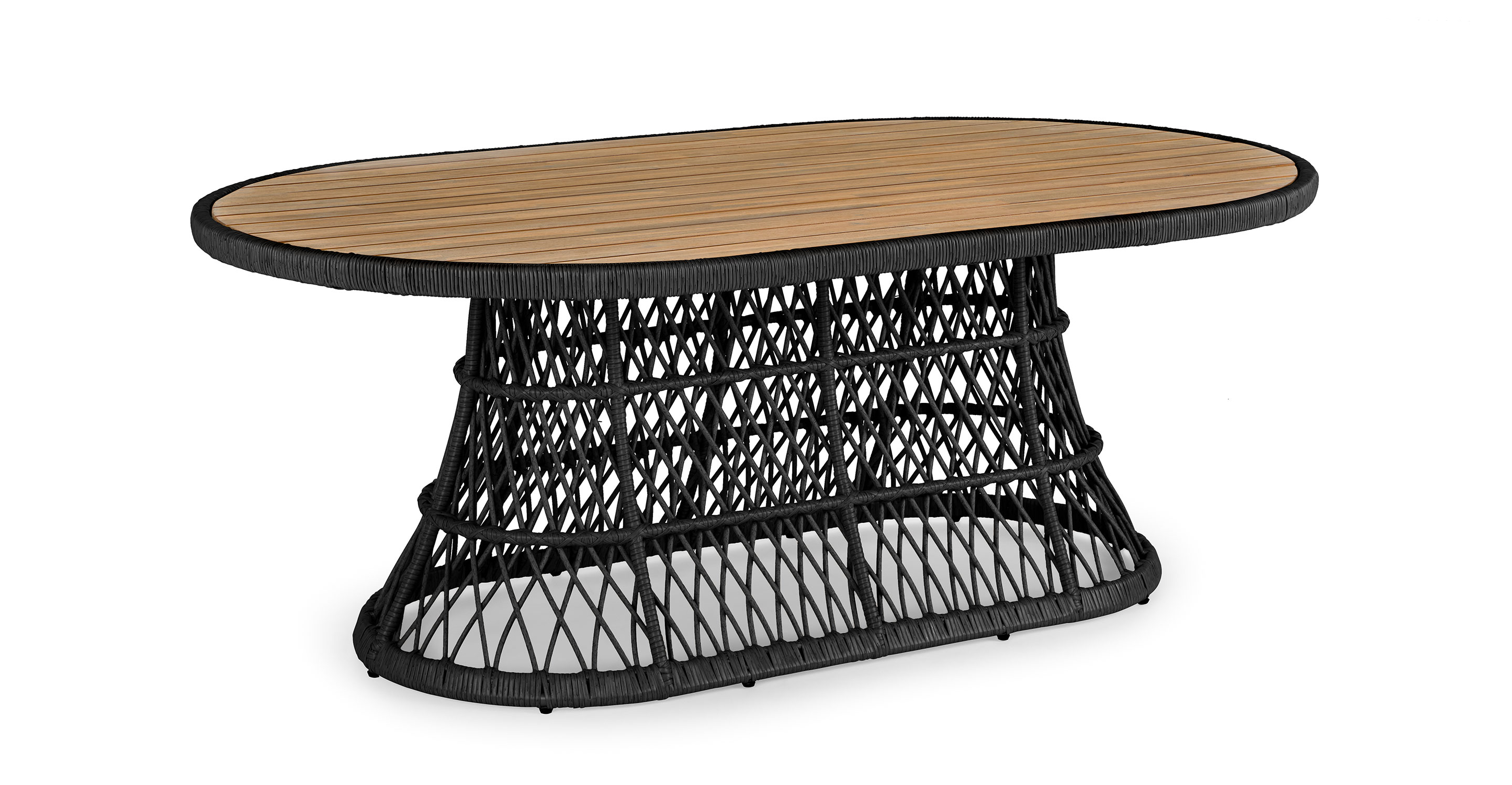 Calliope Black Oval Dining Table
