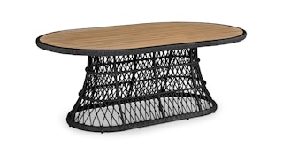 Calliope Black Oval Dining Table
