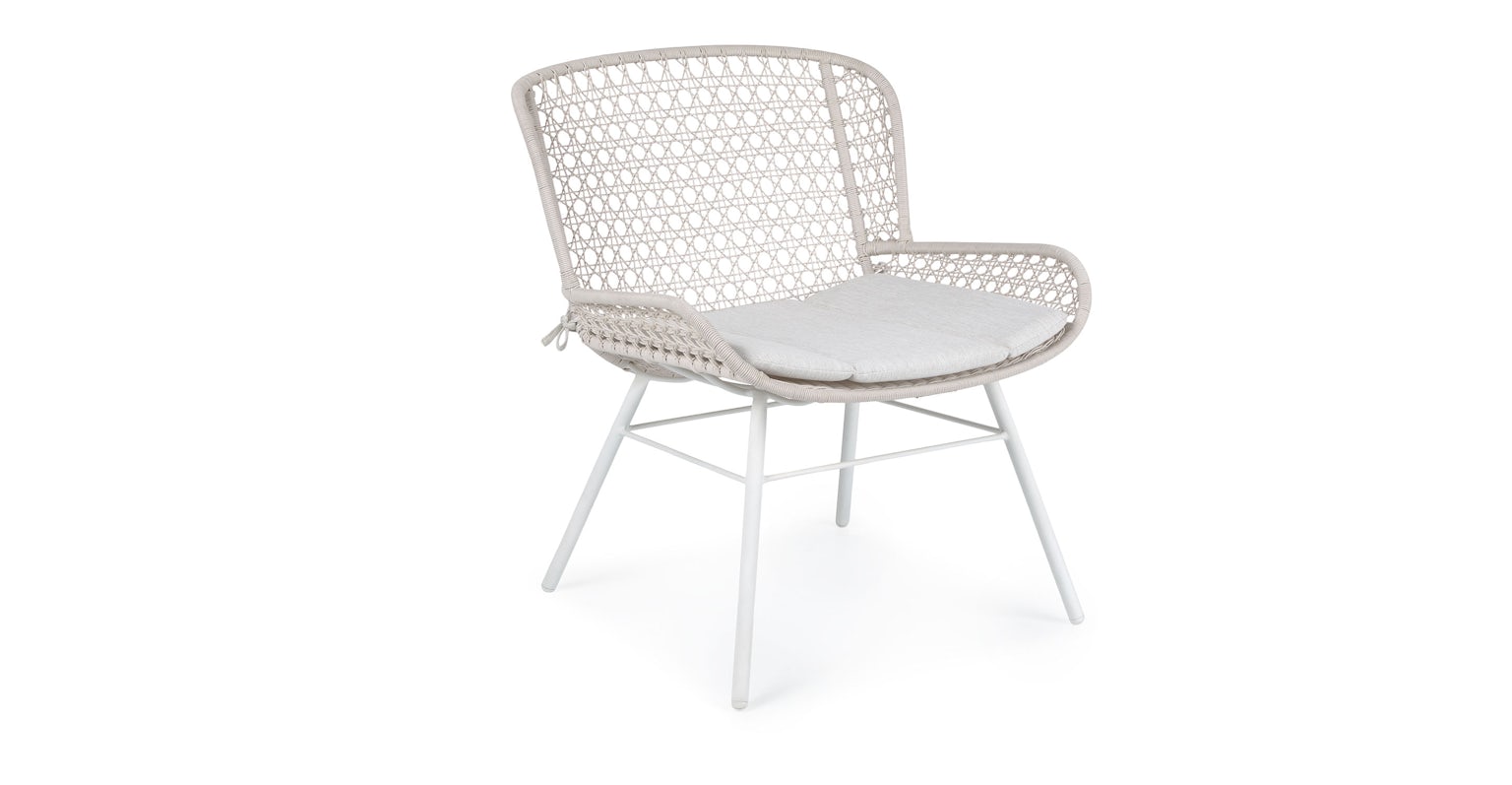 Lobbii Chalk Gray Lounge Chair Article