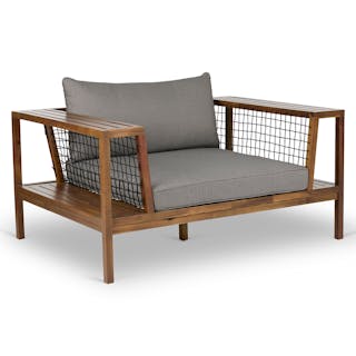 Callais 55" Outdoor Lounge Chair - Taupe Gray