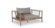 Callais Taupe Gray Lounge Chair - Gallery View 1 of 9.