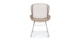 Lobbii Linen Brown Dining Armchair - Gallery View 3 of 11.