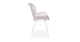 Lobbii Chalk Gray Dining Armchair - Gallery View 3 of 10.