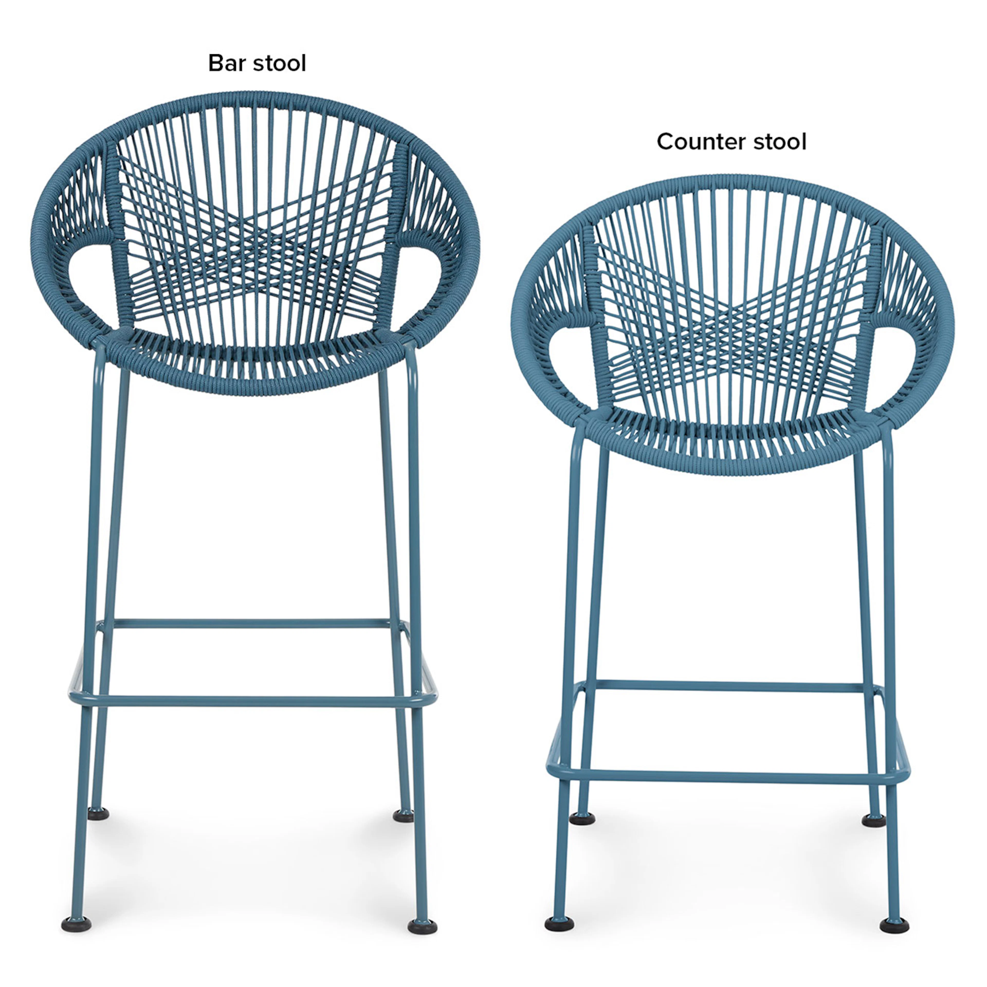 Kasiko Outdoor Bar Stool - Storm Blue