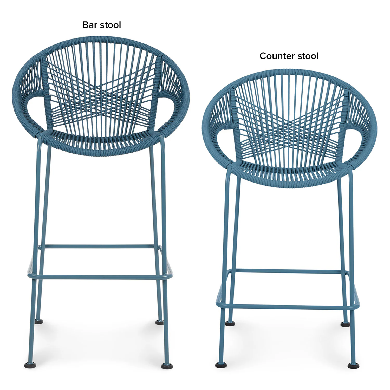 Kasiko Outdoor Bar Stool - Storm Blue