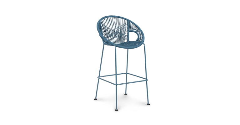Kasiko Storm Blue Bar Stool - Primary View 1 of 12 (Open Fullscreen View).