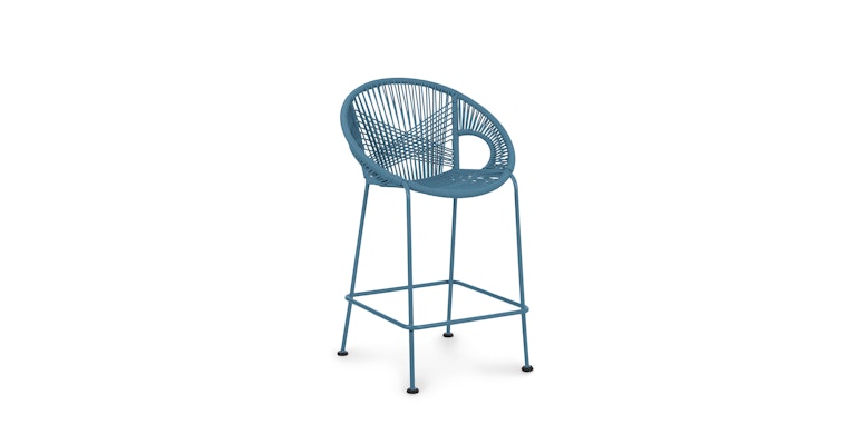 Kasiko Storm Blue Counter Stool - Primary View 1 of 11 (Open Fullscreen View).