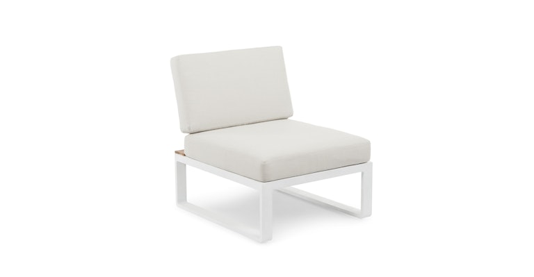 Kezia Lily White Armless Chair Module - Primary View 1 of 12 (Open Fullscreen View).