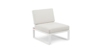Kezia Lily White Armless Chair Module