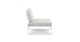 Kezia Lily White Armless Chair Module - Gallery View 4 of 12.