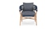Makali Whale Gray Lounge Chair - Gallery View 3 of 11.