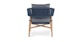 Makali Whale Gray Lounge Chair - Gallery View 5 of 11.