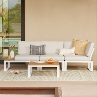 Kezia Lily White Modular Sofa