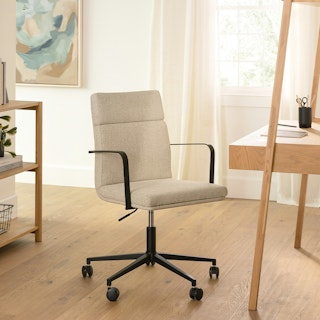 Gerven Cobblestone Ivory Office Chair