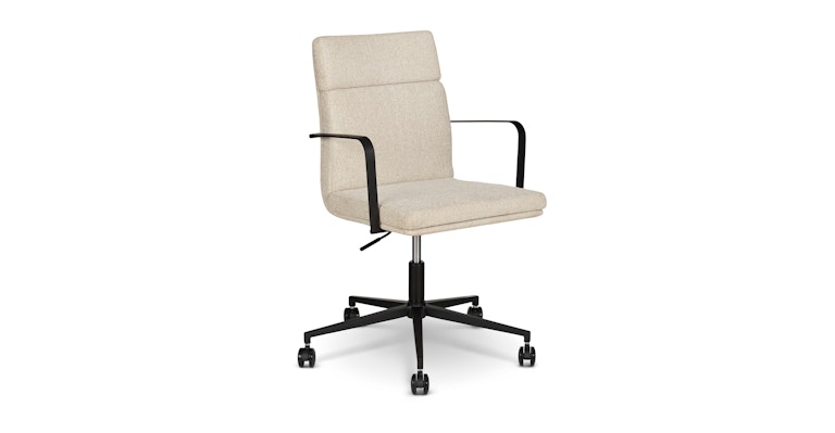 Gerven Cobblestone Ivory Office Chair - Primary View 1 of 9 (Open Fullscreen View).