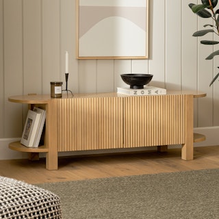 Fortra 62.5" Low Media Unit - White Oak