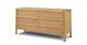 Dalsa Natural Oak 6 Drawer Double Dresser - Gallery View 3 of 14.