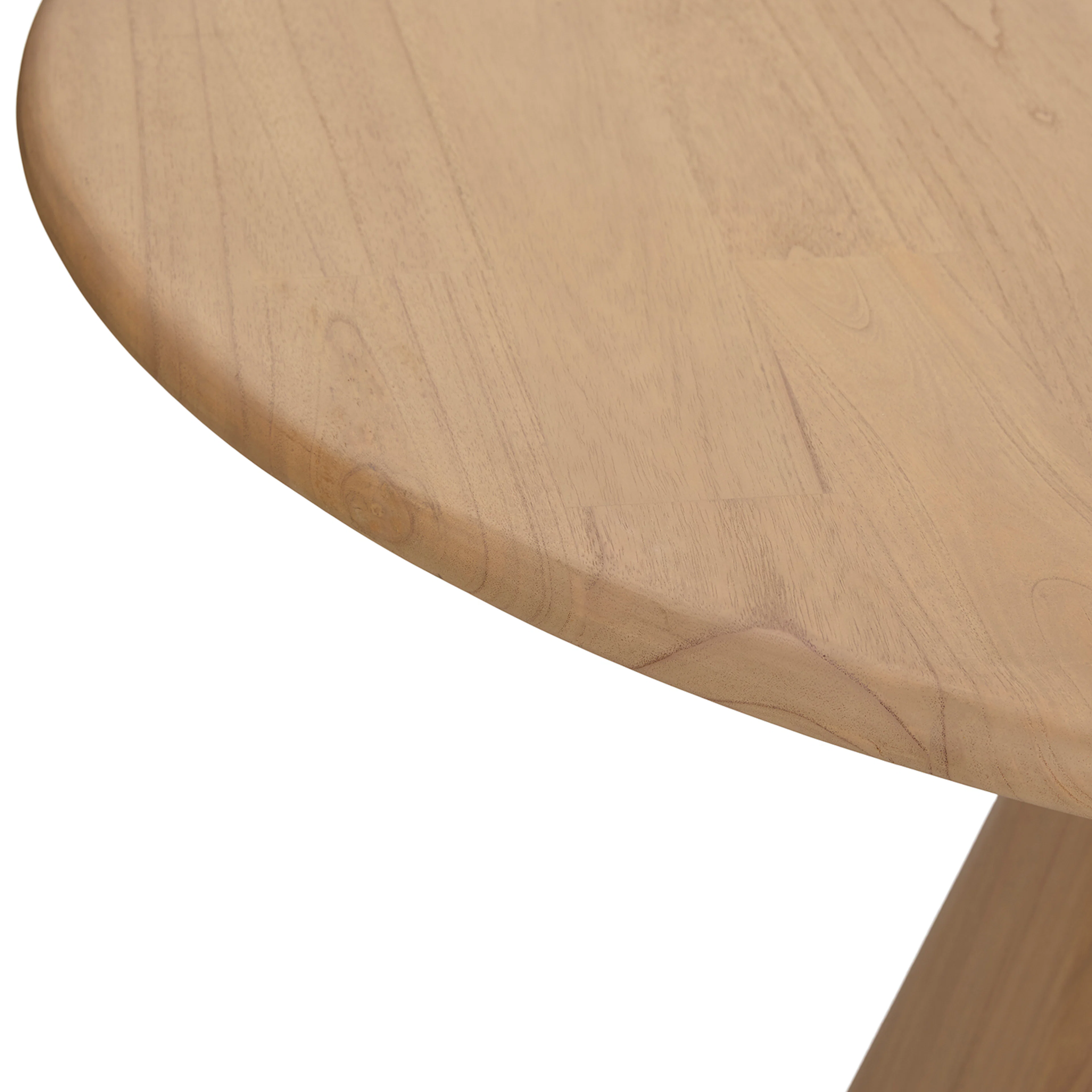 Kurasi 48" Solid Wood Round Dining Table - Natural