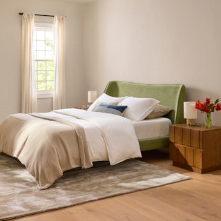 Uden Queen Upholstered Bed - Light Willow Green