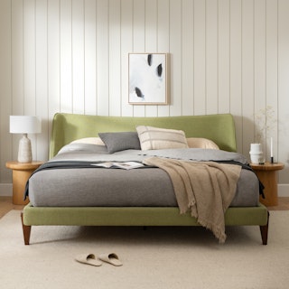 Uden King Bed - Light Willow Green