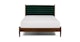 Lenia Plush Balsam Green Queen Bed - Gallery View 2 of 15.