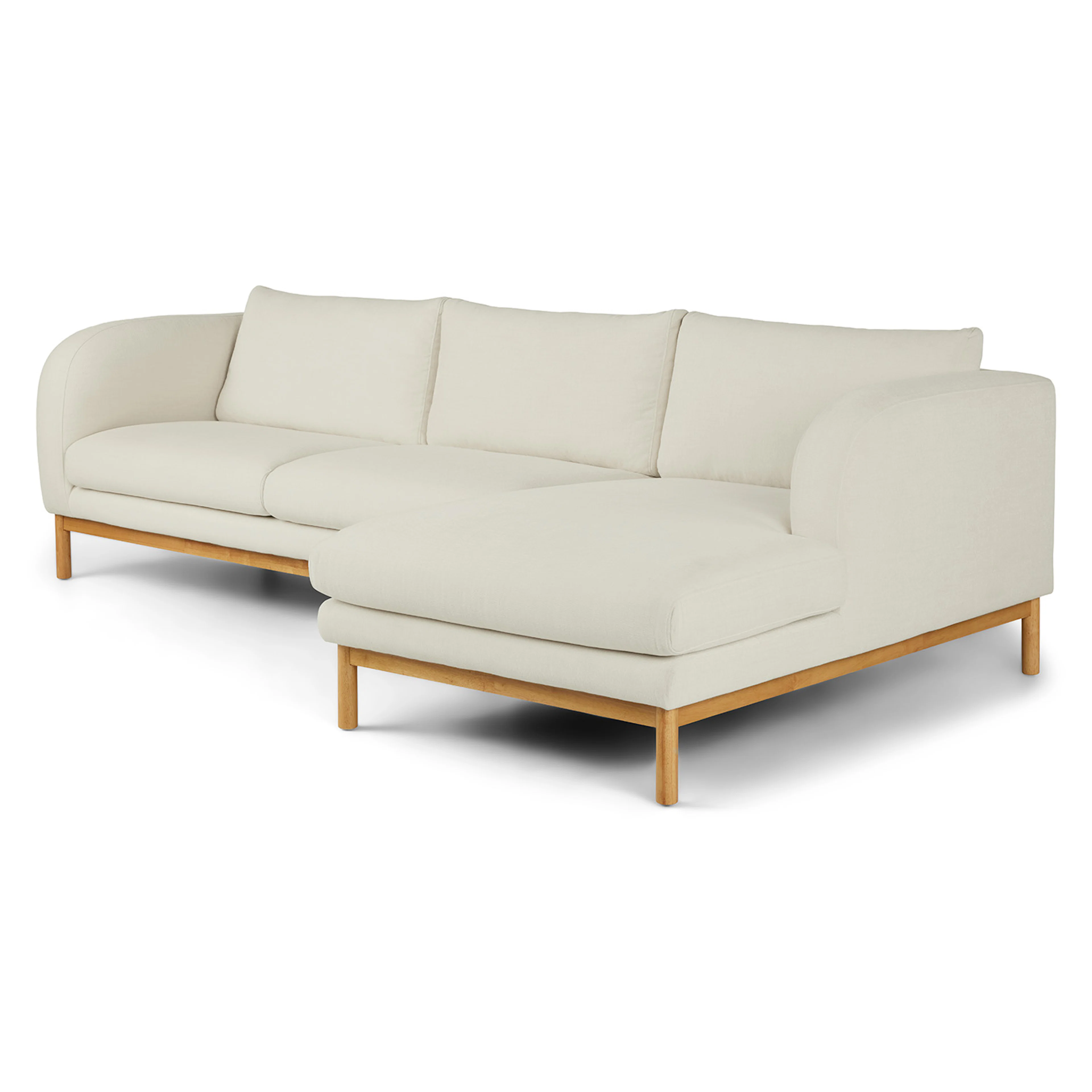 Kinso 115" Right Sectional - Buckler Ivory