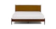 Lenia Plush Yarrow Gold King Bed - Gallery View 3 of 16.