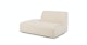 Sanna Magnet Ivory Right Armless Chaise Module - Gallery View 3 of 13.
