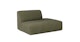 Sanna Magnet Green Left Armless Chaise Module - Gallery View 4 of 13.