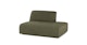 Sanna Magnet Green Left Armless Chaise Module - Gallery View 3 of 13.
