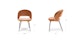 Kapp Plush Pacific Rust Dining Chair - Gallery View 13 of 13.