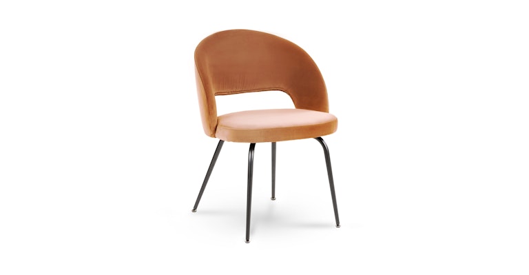 Kapp Plush Pacific Rust Dining Chair - Primary View 1 of 13 (Open Fullscreen View).